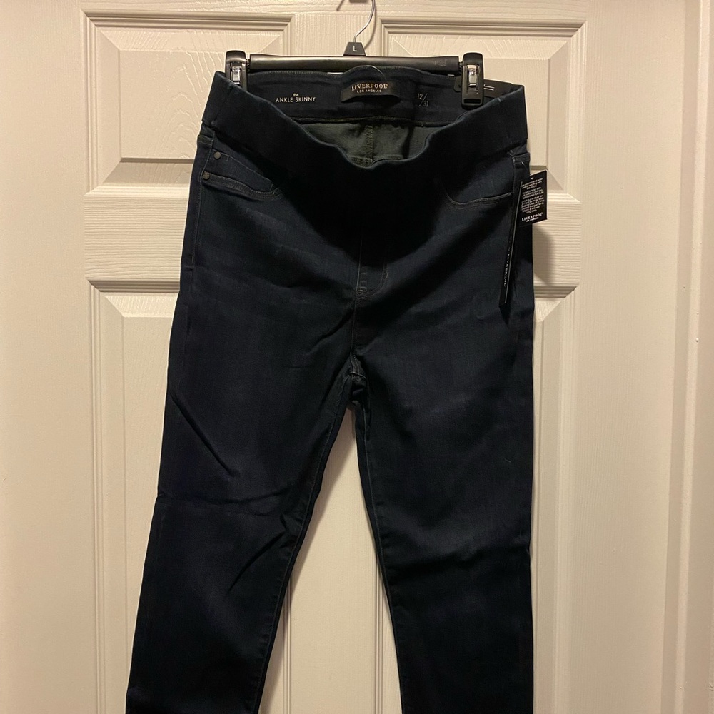 liverpool elizabeth super skinny jean - indigo - size 12/31